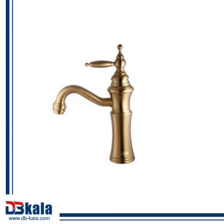 شیر روشویی درخشان مدل بل طلامات